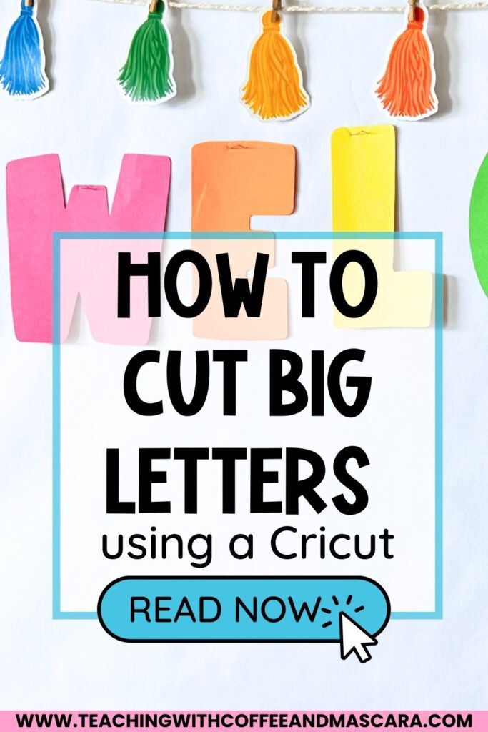 a bulletin board with text on top that reads "how to cut bulletin board letters with a cricut"
