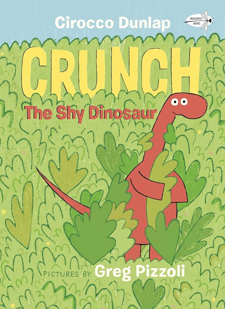 book cover "Crunch the Shy Dinosaur"