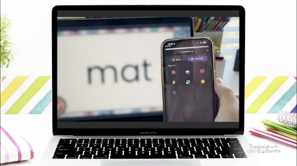 showing using your phone as a remote for your slides