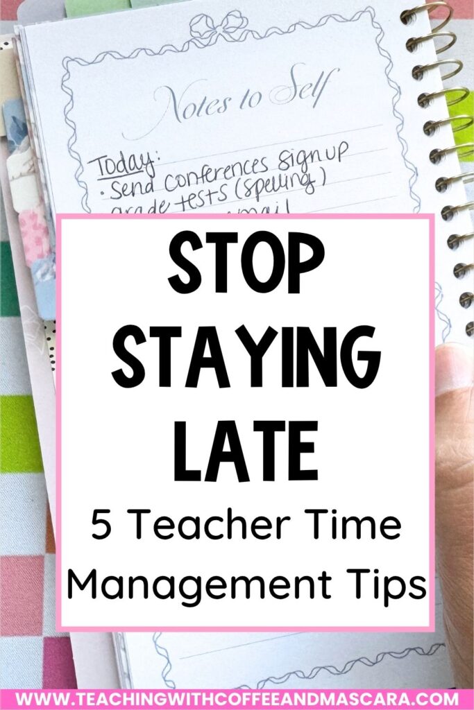 a planner with text over it for pinterest